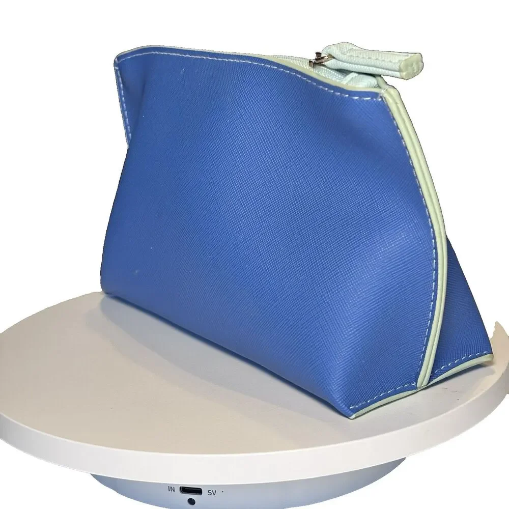 La Mer  Cosmetic Blue Makeup Bag Beauty Cosmetic Travel